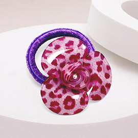 Flower Leopard Print Hair Band