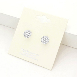 Shamballa Ball Stud Earrings