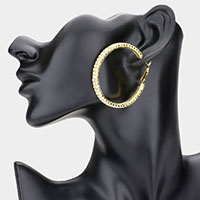 Rhinestone Hoop Earrings