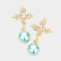 Crystal Pearl Earrings