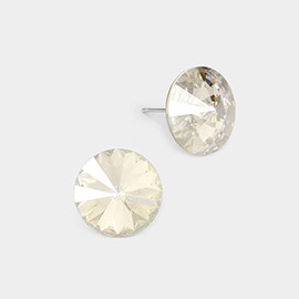 15mm Genuine Crystal Stud Earrings