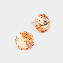 15mm Genuine Crystal Stud Earrings