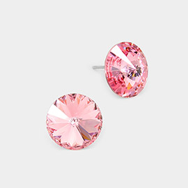 15mm Genuine Crystal Stud Earrings