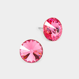 15mm Genuine Crystal Stud Earrings