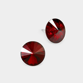 15mm Genuine Crystal Stud Earrings