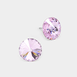 15mm Genuine Crystal Stud Earrings