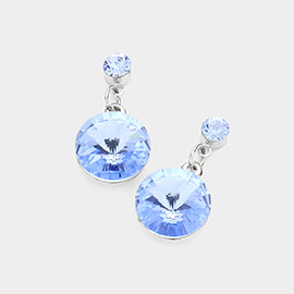 Genuine Crystal Drop Earrings