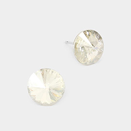 10mm Round Crystal Stud Earrings