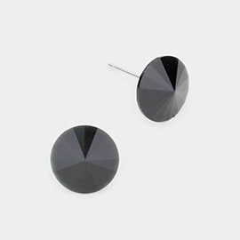 10mm Round Crystal Stud Earrings