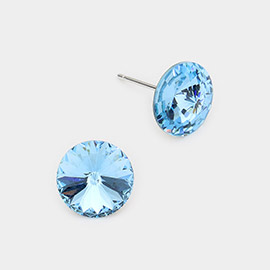 10mm Round Crystal Stud Earrings