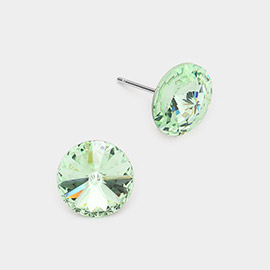 10mm Round Crystal Stud Earrings