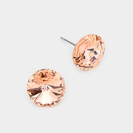 10mm Round Crystal Stud Earrings