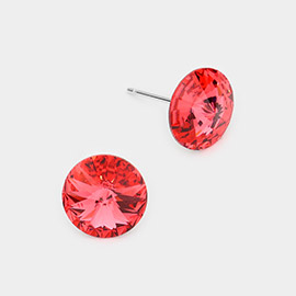 10mm Round Crystal Stud Earrings