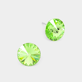 10mm Round Crystal Stud Earrings