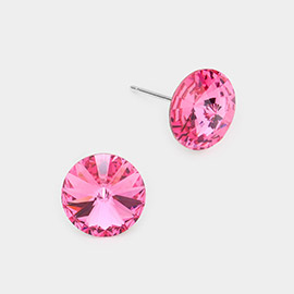 10mm Round Crystal Stud Earrings