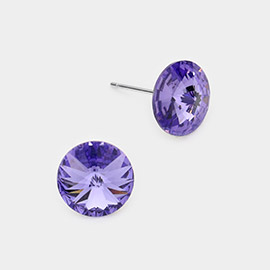 10mm Round Crystal Stud Earrings