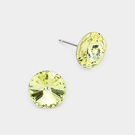 10mm Round Crystal Stud Earrings