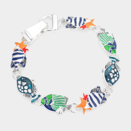 Enamel Fish Magnetic Bracelet