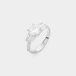 CZ Halo Ring