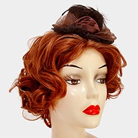 petite flower mesh bow hat fascinator