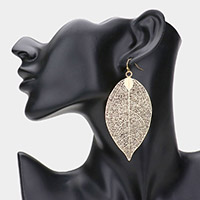 Metal Leaf Earrings