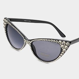 Crystal Cat Eye Sunglasses