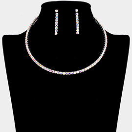 Rhinestone Evening Choker Necklace