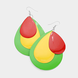 Triple teardrop earrings