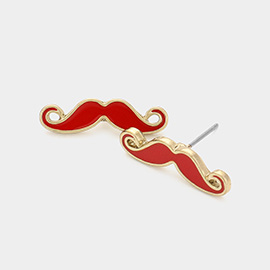 Mustache Stud Earrings