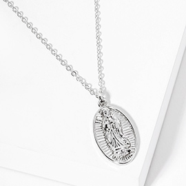 Saint Mary Pendant Necklace