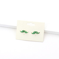 Mustache Stud Earrings