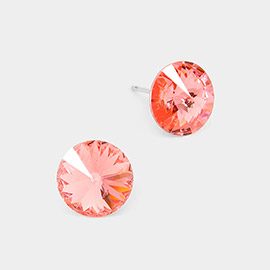 10mm Round Crystal Stud Earrings