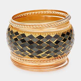 11PCS - Multi Layered Bangle Bracelets