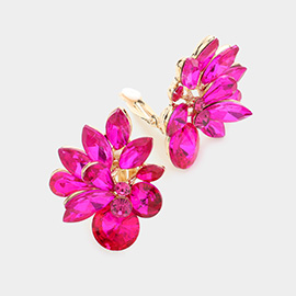 Spike Leaf Clip-On Earrings