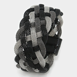 Braided Metal Mesh Magnetic Bracelet