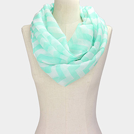 Chevron Pattern Infinity Scarf