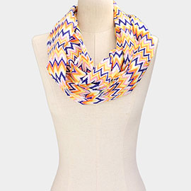 Chevron Pattern Infinity Scarf