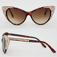 Bubbly Leopard Cat Eye UV Sunglasses