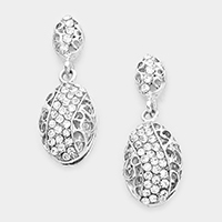 Crystal Shell Filigree Earrings