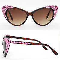 Bubbly Leopard Cat Eye UV Sunglasses