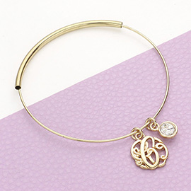 -C- Monogram Bangle Bracelet