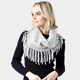 Mini Tube Fringe Scarf