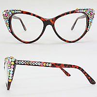 Bubbly Cat Eye UV Protection Optical Glasses