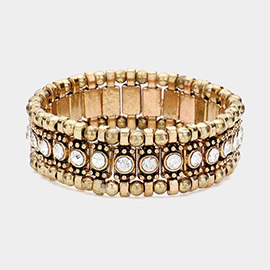 Vintage Studded Stretch Bracelet