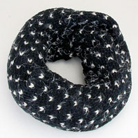 Starry Leaflet Acrylic Infinity Scarf