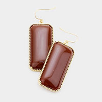 Rectangle Resin Blocks Drop Earrings