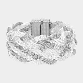 Braided Metal Mesh Magnetic Bracelet