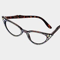 Crystal Cat Eyes Reading Glasses