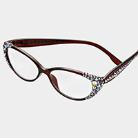 Side Crystal Reading Glasses