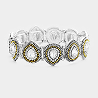 Crystal Droplet Stretch Bracelet